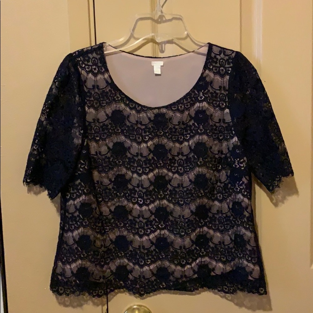 Black lace top